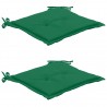 Almofadões p/ cadeiras de jardim 2 pcs tecido oxford verde 1