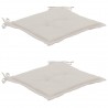 Almofadões p/ cadeiras de jardim 2 pcs tecido oxford creme 1