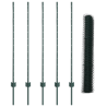 Postes de Valla  5 pcs U-Channel Verde 120 cm Acero. Valla Hexagonal  Verde 1.2x10 m Acero 4