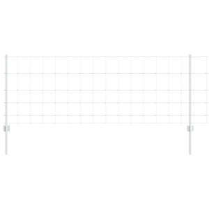 Postes de Cerca  11 pcs U-Channel 80 cm Acero Galvanizado. Cerca de Campo  0.8x25 m Acero Galvanizado H