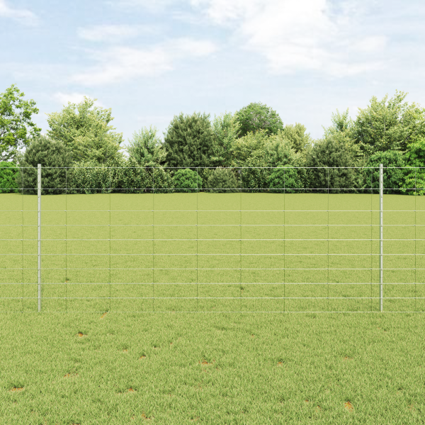 Posts para Cerca  22 pcs U-Channel 100 cm Acero Galvanizado. Cerca de Campo  1x25 m Acero Galvanizado D