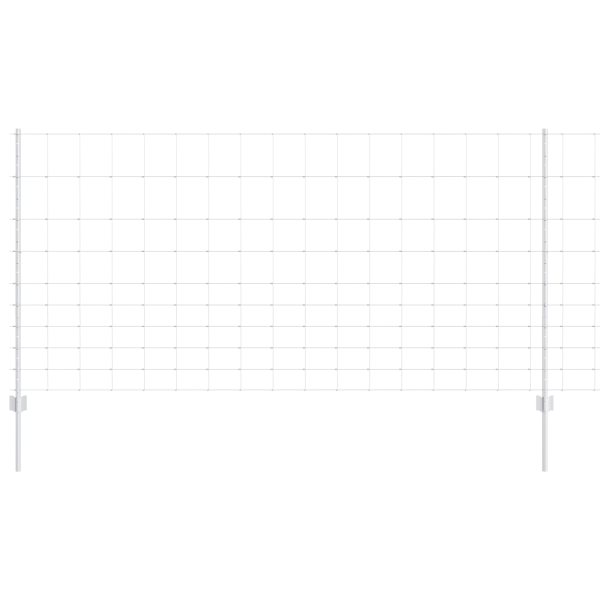 Postes de Cerca  22 pcs U-Channel 120 cm Acero Galvanizado. Cerca de Campo  1.2x25 m Acero Galvanizado M 2