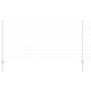 Postes de Cerca  22 pcs U-Channel 120 cm Acero Galvanizado. Cerca de Campo  1.2x25 m Acero Galvanizado H