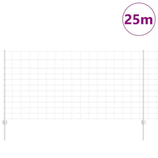 Posts de cerca  22 pcs U-Channel 120 cm Acero galvanizado. Cerca de campo  1.2x25 m Acero galvanizado M 3