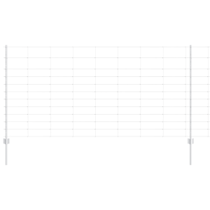 Postes de Cerca  22 pcs U-Channel 120 cm Acero Galvanizado. Cerca de Campo  1.2x25 m Acero Galvanizado H