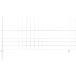 Postes de Cerca  22 pcs U-Channel 120 cm Acero Galvanizado. Cerca de Campo  1.2x25 m Acero Galvanizado H