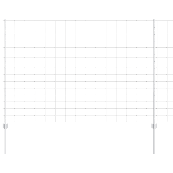 Postes de Cerca  22 pcs U-Channel 150 cm Aço Galvanizado M 2