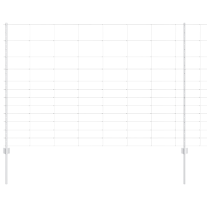 Postes de Cerca  22 pcs U-Canal 150 cm Aço Galvanizado H