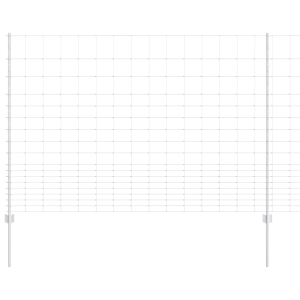 Postes de Cerca  22 pcs U-Channel 150 cm Acero Galvanizado. Cerca de Campo  1.5x25 m Acero Galvanizado H