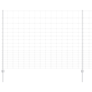 Postes de Cerca  22 pcs U-Channel 160 cm Acero Galvanizado. Cerca de Campo  1.6x25 m Acero Galvanizado H