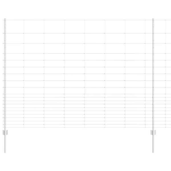 Postes de Cerca  22 pcs U-Channel 160 cm Aço Galvanizado M 2