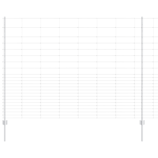 Postes para Cerca  22 pcs U-Channel 160 cm Aço Galvanizado M 2