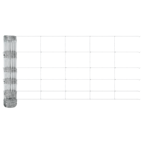 Postes de Cerco  11 pcs U-Channel 80 cm Acero Galvanizado. Cerco de Campo  0.8x50 m Acero Galvanizado M 5