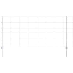 Publicaciones de Cerca 22 pcs U-Channel 100 cm Acero Galvanizado.  Cerca de Campo 1x50 m Acero Galvanizado H