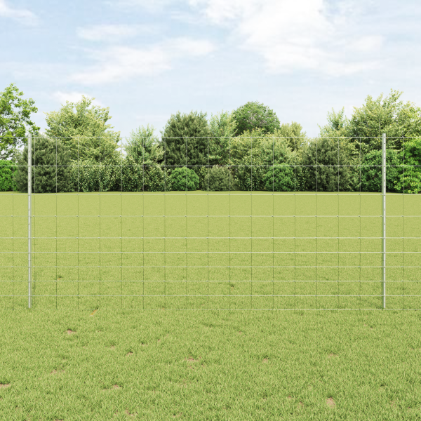 Posts de Cerca  22 pcs U-Channel 120 cm Acero Galvanizado. Cerca de Campo  1.2x50 m Acero Galvanizado D