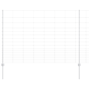 Poste de Valla 22 pcs Canal U 150 cm Acero Galvanizado.  Valla de Campo 1.5x50 m Acero Galvanizado H