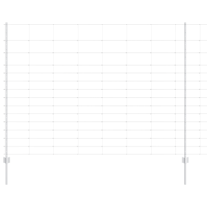 Postes de Cerca  22 pcs U-Channel 160 cm Aço Galvanizado H