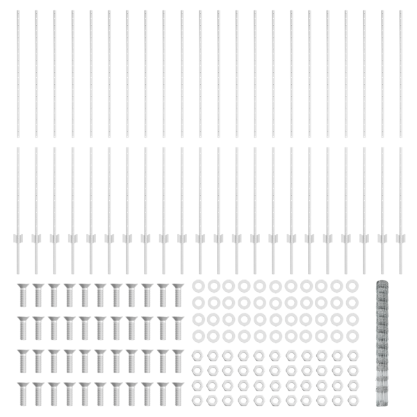 Postes de Cerca  22 pcs U-Channel 160 cm Aço Galvanizado M 4