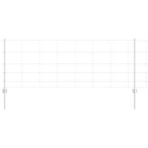 Postes de Cerca  11 pcs U-Channel 80 cm Acero Galvanizado. Cerca de Campo  0.8x100 m Acero Galvanizado H