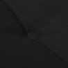 Cojín de banco de jardín negro 150x50x3 cm 3