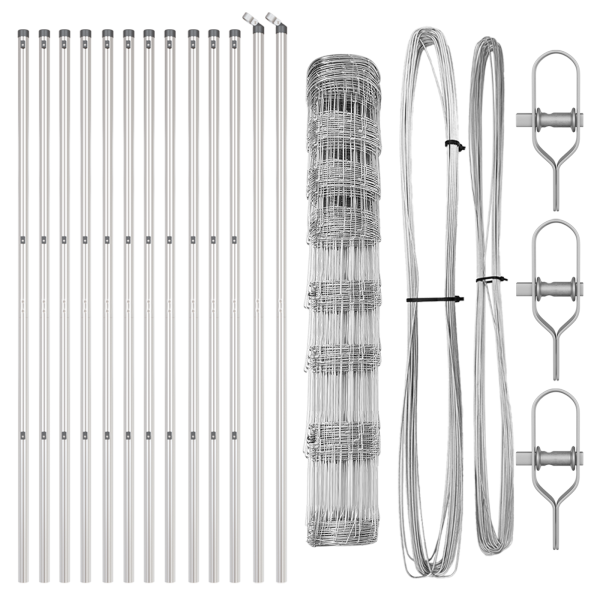 Cerca de Campo 1x25 m Aço Galvanizado M 4