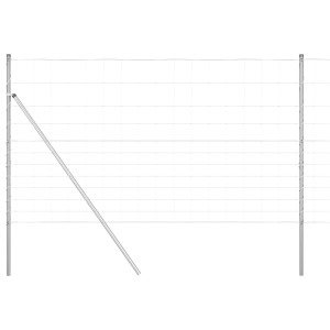 Cerca de Campo  1.4x25 m Acero Galvanizado. Postes de Cerca  13 pcs Ø32 mm 190 cm Acero Galvanizado H