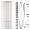 Cerca de Campo  1.5x25 m Acero Galvanizado. Postes de Cerca  13 pcs Ø32 mm 200 cm Acero Galvanizado 4