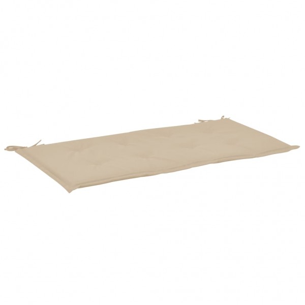 Cojín de banco de jardín tela Oxford beige 120x50x3 cm M 2