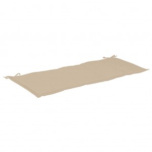 Cojín de banco de jardín tela Oxford beige 150x50x3 cm H