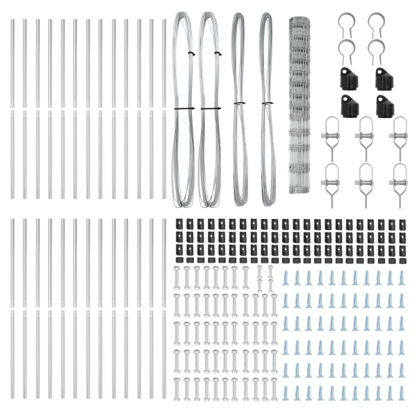 Cerca de Campo 1.5x50 m em Aço Galvanizado M 5