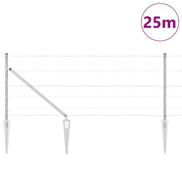 Cerca de Campo 0.8x25m em Aço Galvanizado M 3