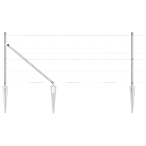 Cerca de Campo 0.8x25 m Aço Galvanizado H