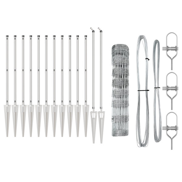 Cerca de Campo 0.8x25 m Aço Galvanizado M 4