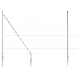 Cerca de Campo 1.6 x 25 m Aço Galvanizado H