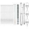 Cerca de Campo  1.6x25 m de Acero Galvanizado. Postes de Cerca  con Anclaje en Espiga 13 pcs Ø32 mm 180 cm de Acero Galvanizado 4