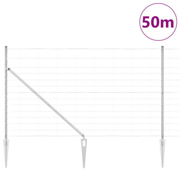 Cerca de Campo 1.4 x 50 m em Aço Galvanizado M 3