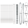 Cerca de Campo  1.5x50 m Acero Galvanizado. Postes de Cerca  con Espiga 13 pcs Ø32 mm 170 cm Acero Galvanizado 4