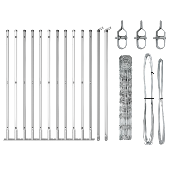 Cerca de Campo 1x25 m de Aço Galvanizado M 4