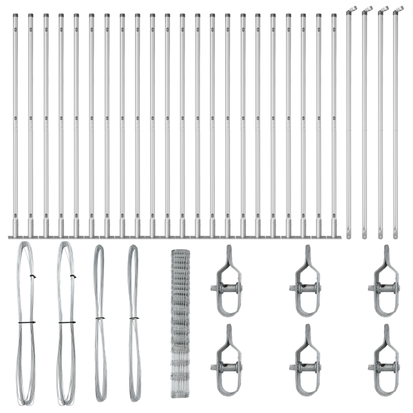 Cerca de Campo 1.5x50 m Aço Galvanizado M 4