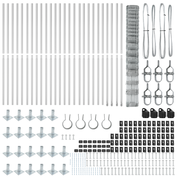 Cerca de Campo 1.5x50 m Aço Galvanizado M 5