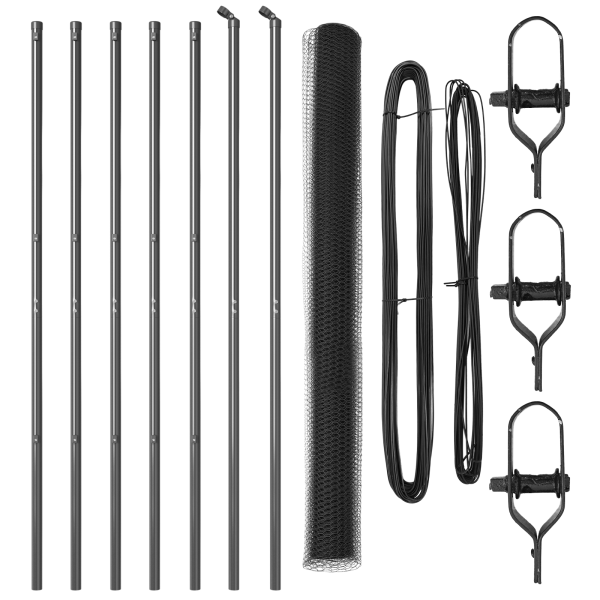 Cerca Hexagonal  Cinza 1.6x10 m Aço M 2