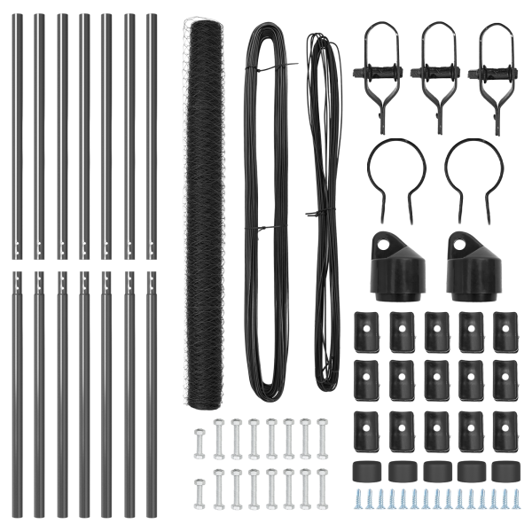 Cerca Hexagonal  Cinza 1.6x10 m Aço M 4