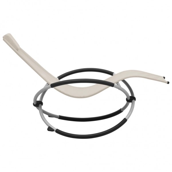 Tumbona para niños acero color crema M 3