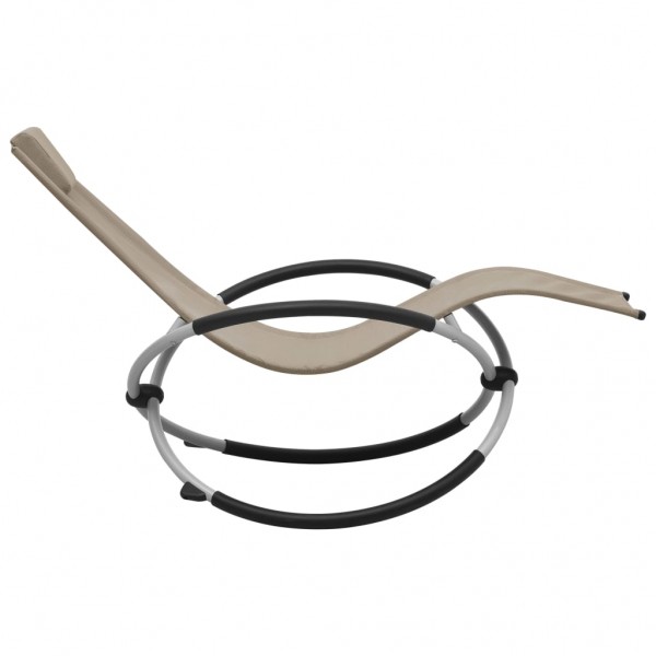 Tumbona para niños acero gris taupé M 3