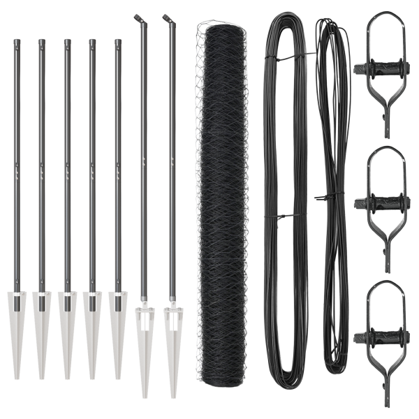 Cerca Hexagonal  Cinza 1.4x10 m Aço M 2