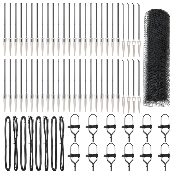 Cerca Hexagonal  Cinza 0.6x100 m Aço M 2