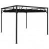 Gazebo de jardim com toldo retrátil 3x3 m antracite 1
