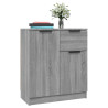 Aparadores 2 uds madera contrachapada gris Sonoma 60x30x70 cm 5