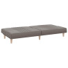 Sofá cama de tela gris taupe 5