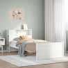 Cama con estantería sin colchón madera maciza de pino 90x190 cm 1